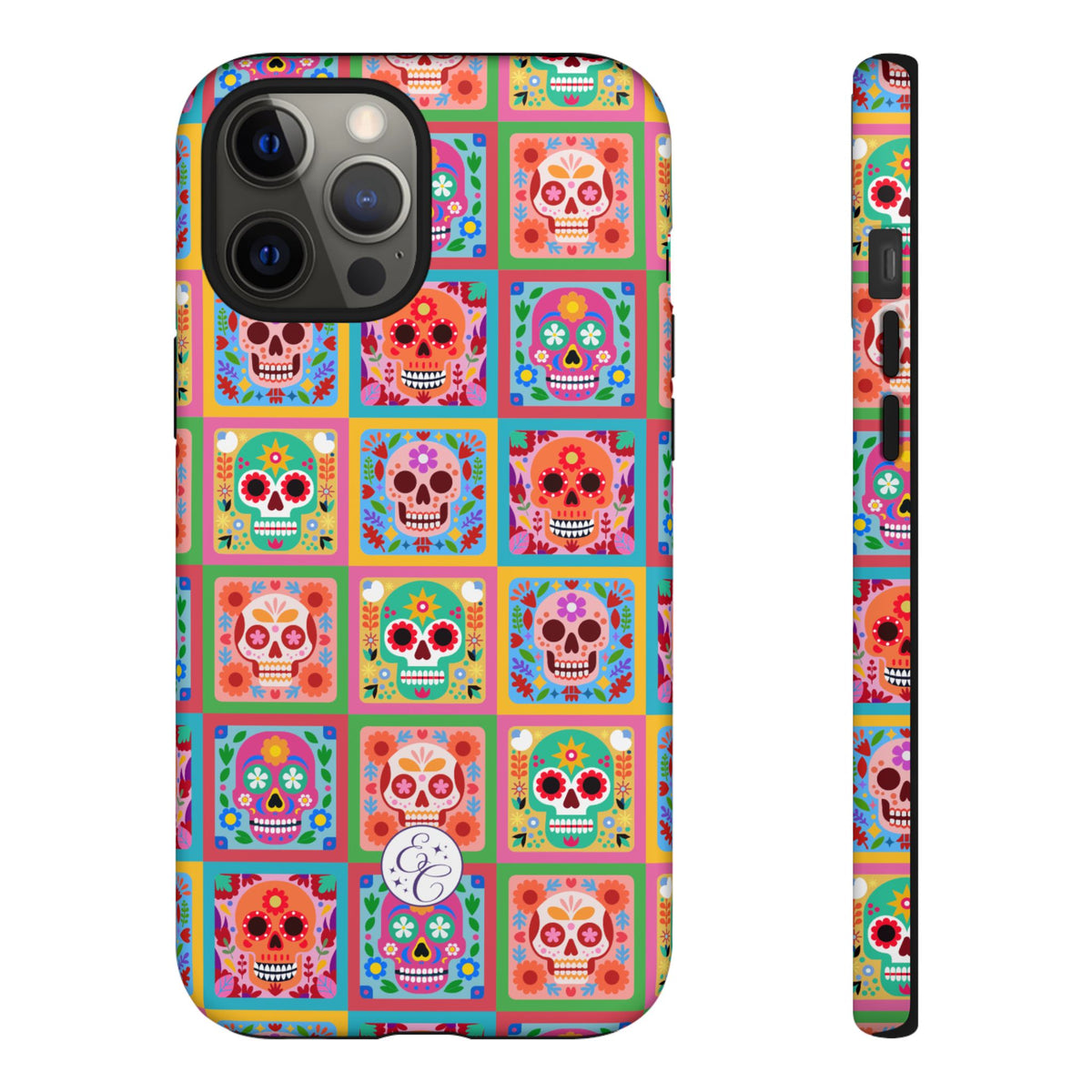 Colorful Sugar Skull Halloween Phone Case