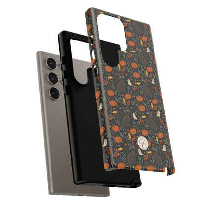 Boho Black Cat Halloween Phone Case