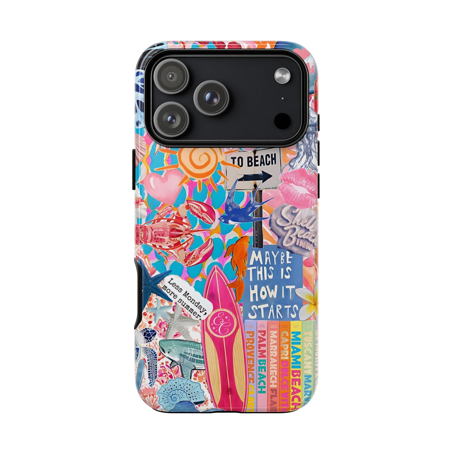 Colorful Beach Collage Tough Phone Case