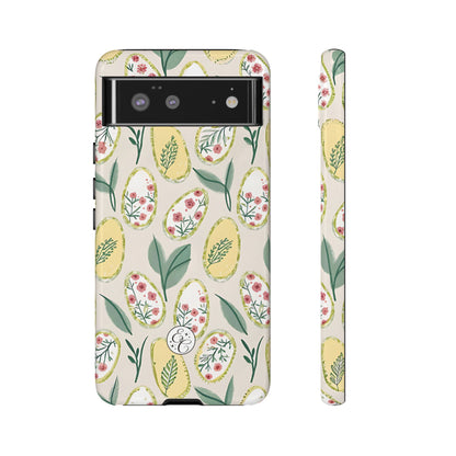 Floral Easter Egg Pattern Tough Phone Case