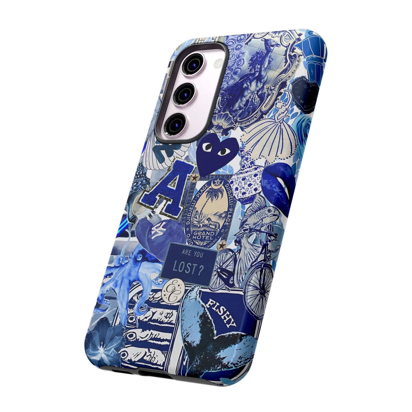 Blue Collage Tough Phone Case