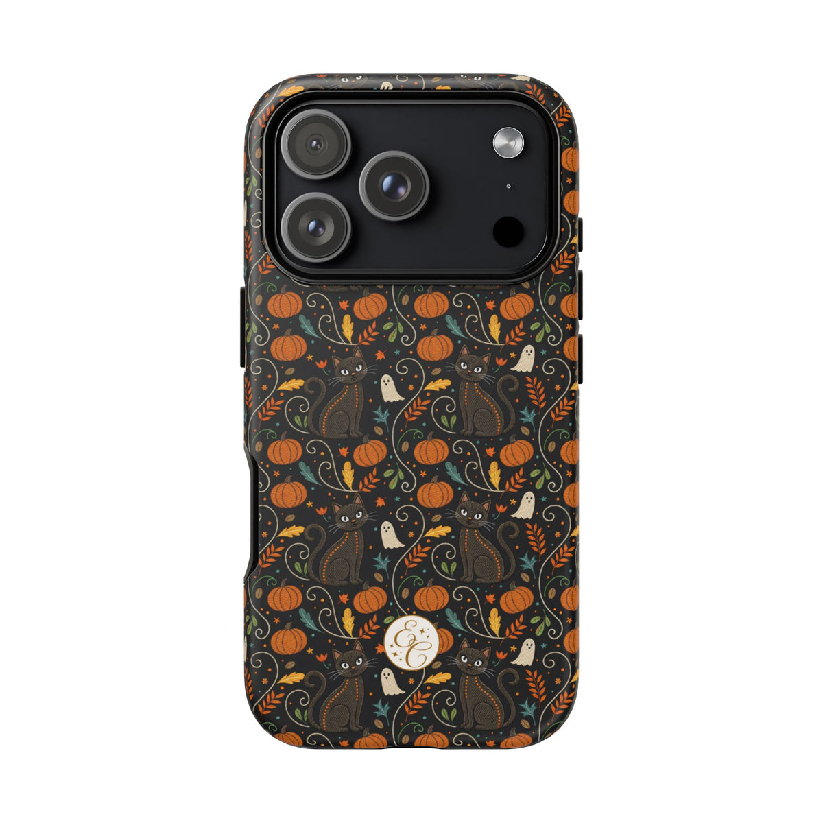 Boho Black Cat Halloween Phone Case
