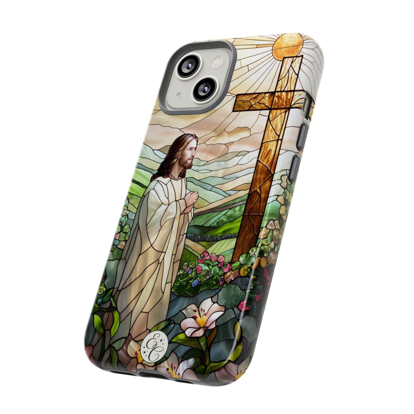 Jesus Stained Glass Tough Phone Case