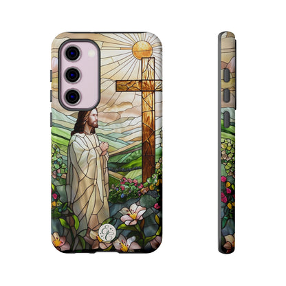 Jesus Stained Glass Tough Phone Case