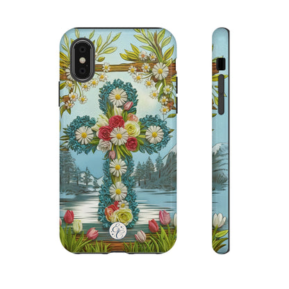 Floral Cross Tough Phone Case