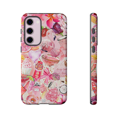 Pink Collage Tough Phone Case