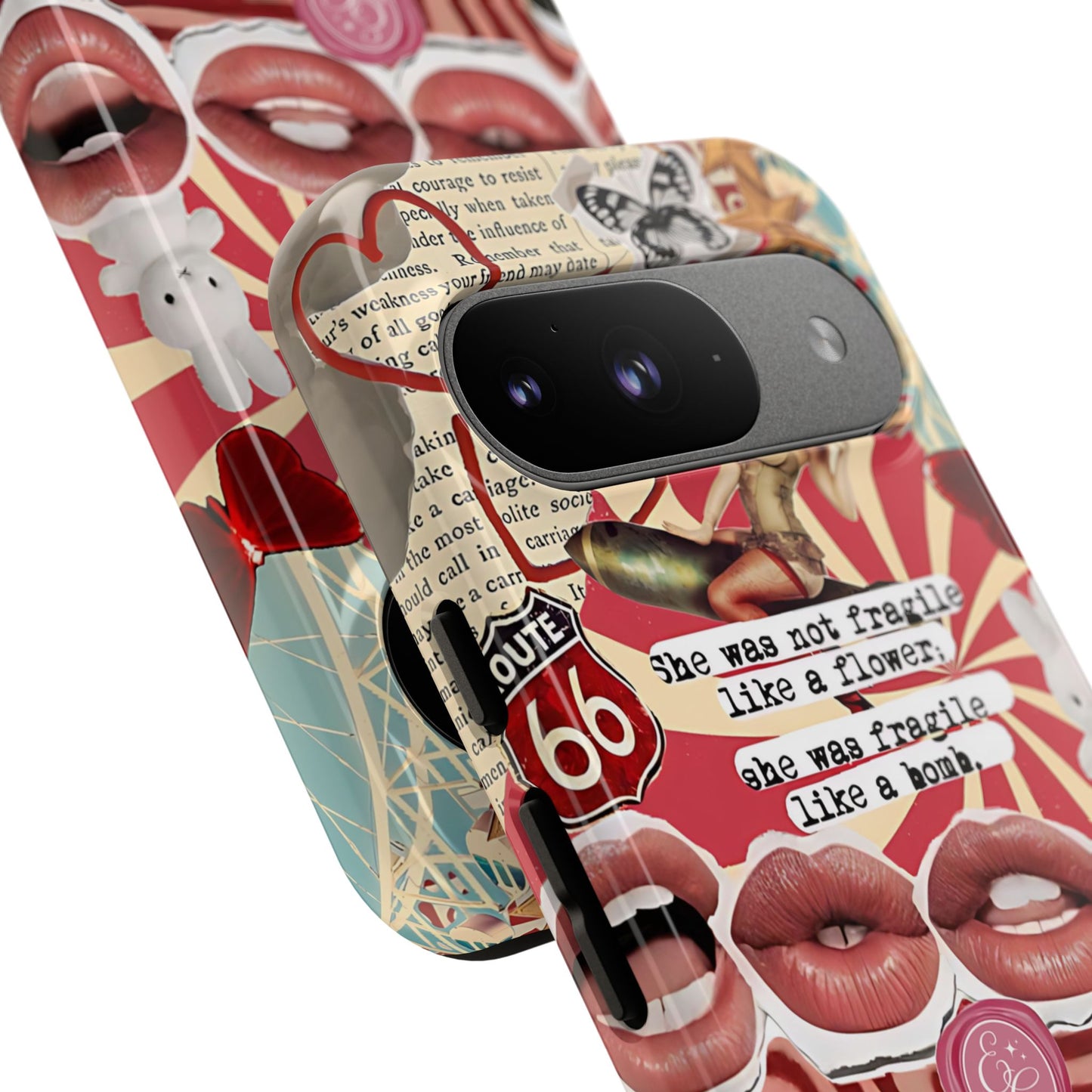 Retro Feminist Collage Tough Phone Case