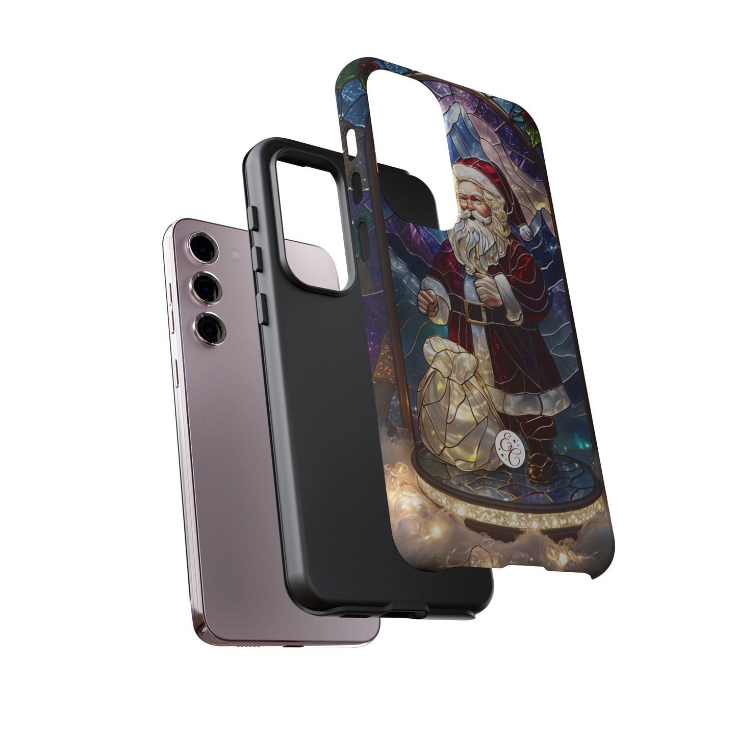 Santa Claus Stained Glass Phone Case