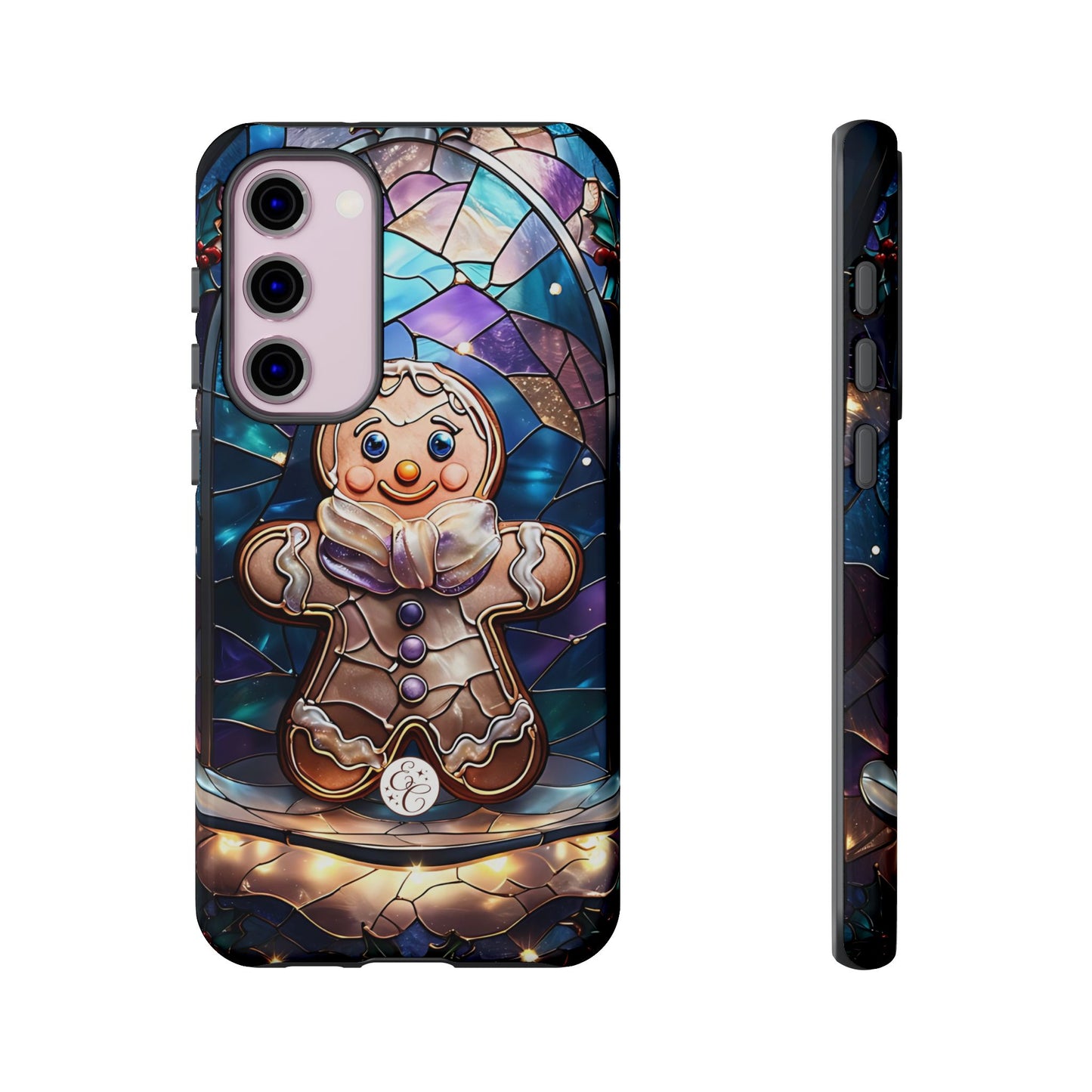 Gingerbread Man Stained Glass Tough Phone Case