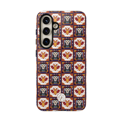 Dracula & Bat Pattern Tough Phone Case