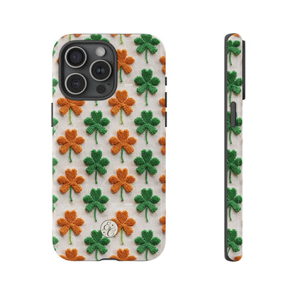 Lucky Shamrock Pattern Tough Phone Case