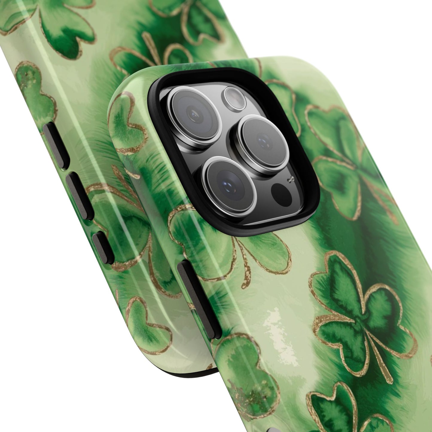 Shamrock Watercolor Pattern Tough Phone Case