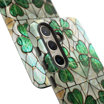 Stained Glass Clover Tough Phone Case