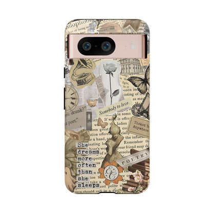 Library Romance Collage Tough Phone Cases