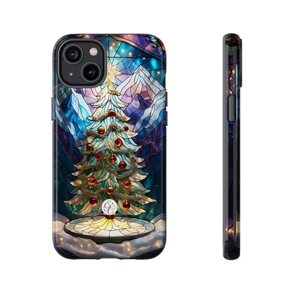 Christmas Tree Stained Glass Tough Phone Case