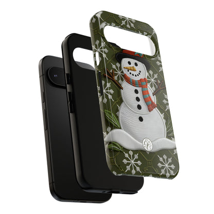 Christmas Snowman Tough Phone Case