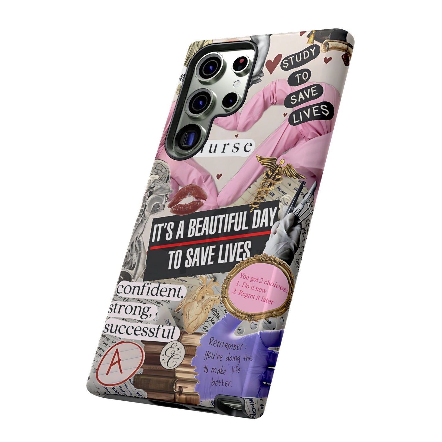 Nurse Inspirational Collage Tough Phone Case