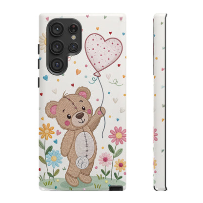 Cute Teddy Bear Tough Phone Case