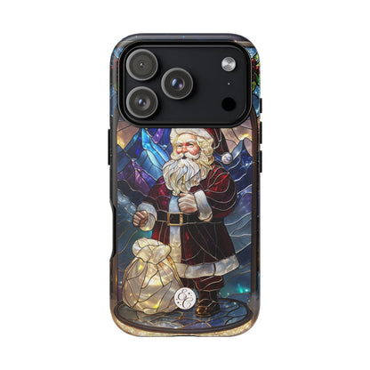 Santa Claus Stained Glass Phone Case