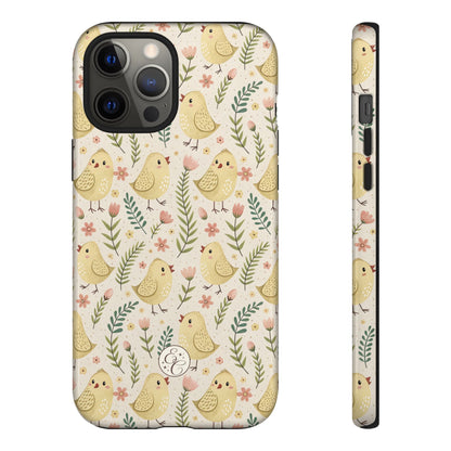 Vintage Floral Chick Pattern Tough Phone Case