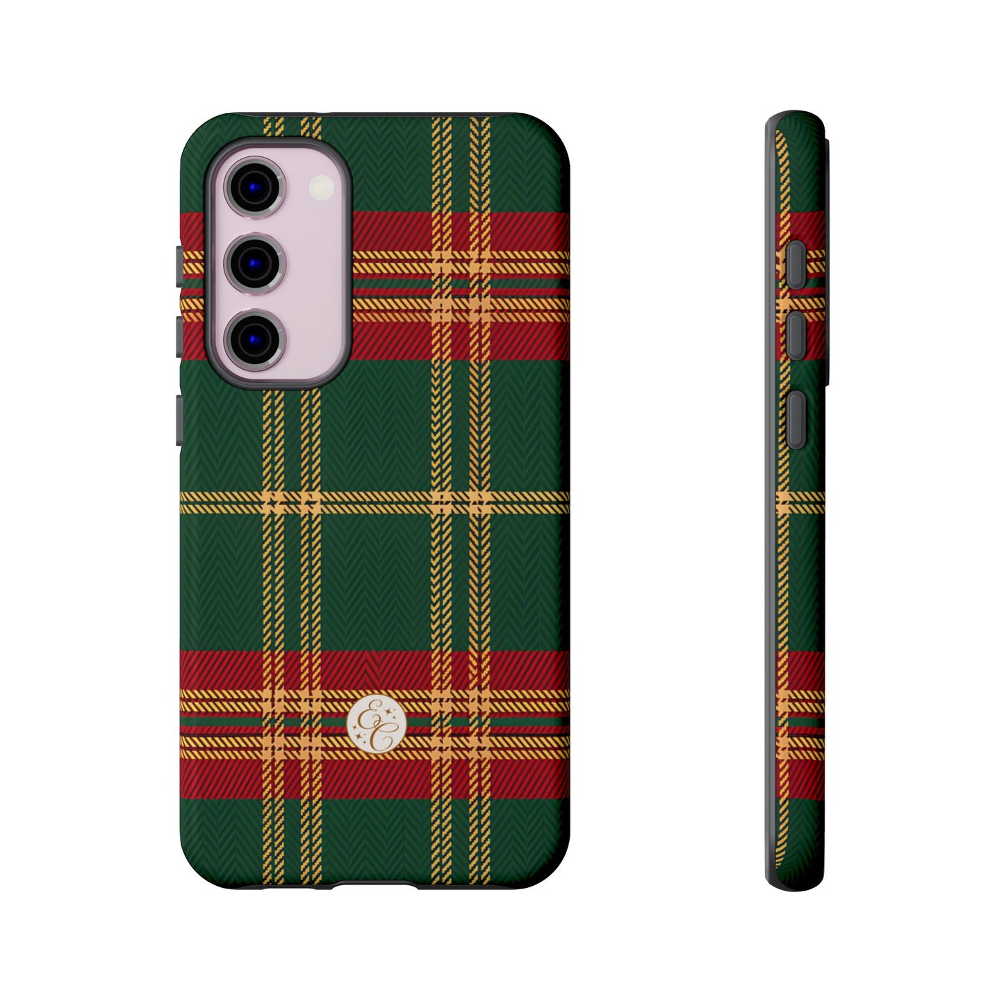 Green Red & Gold Plaid Tough Phone Case