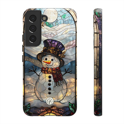 Snowman Stained Glass Phone Case