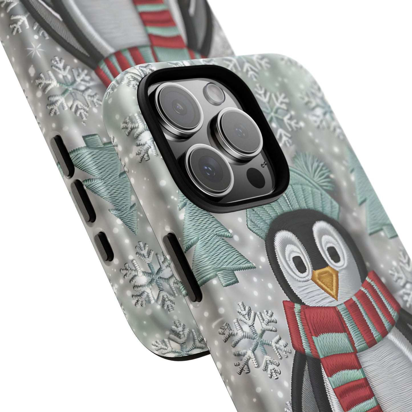 Cute Christmas Penguin Tough Phone Case