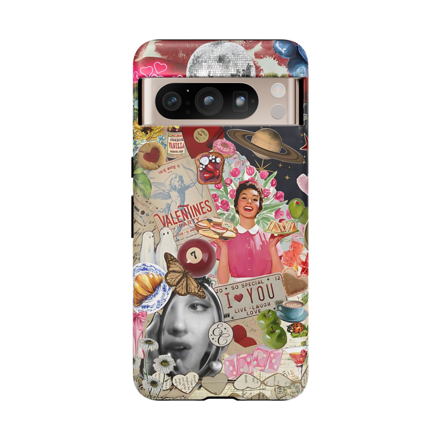 Retro Aesthetic Collage Art Tough Phone Case