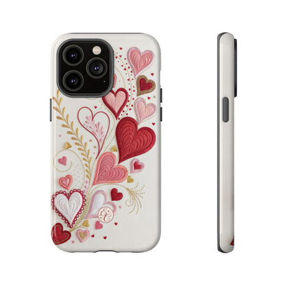 Hearts Pattern Tough Phone Case