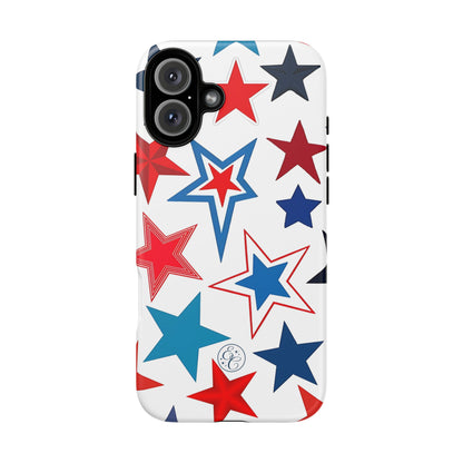 Patriotic Star Pattern Tough Phone Case