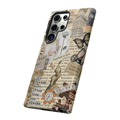 Library Romance Collage Tough Phone Cases