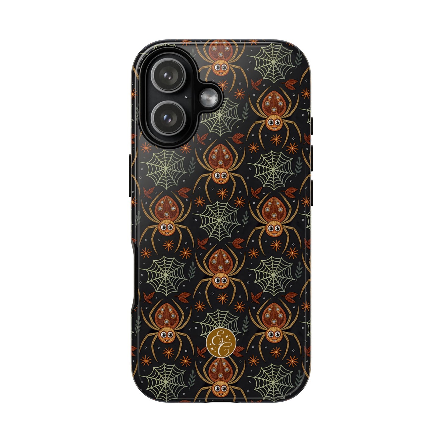 Boho Halloween Spider Pattern Tough Phone Case