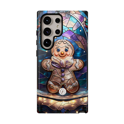 Gingerbread Man Stained Glass Tough Phone Case