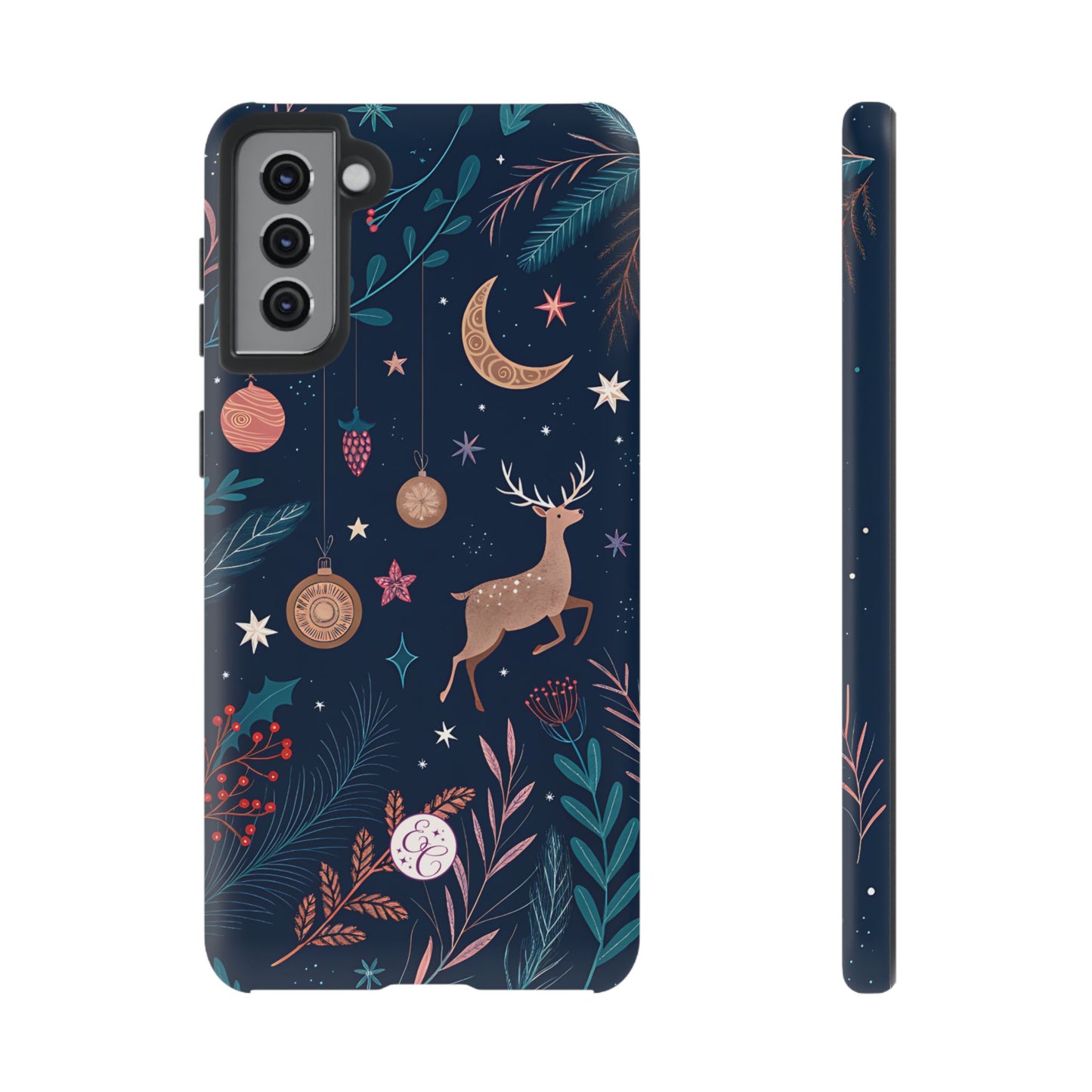 Boho Christmas Reindeer Tough Phone Case
