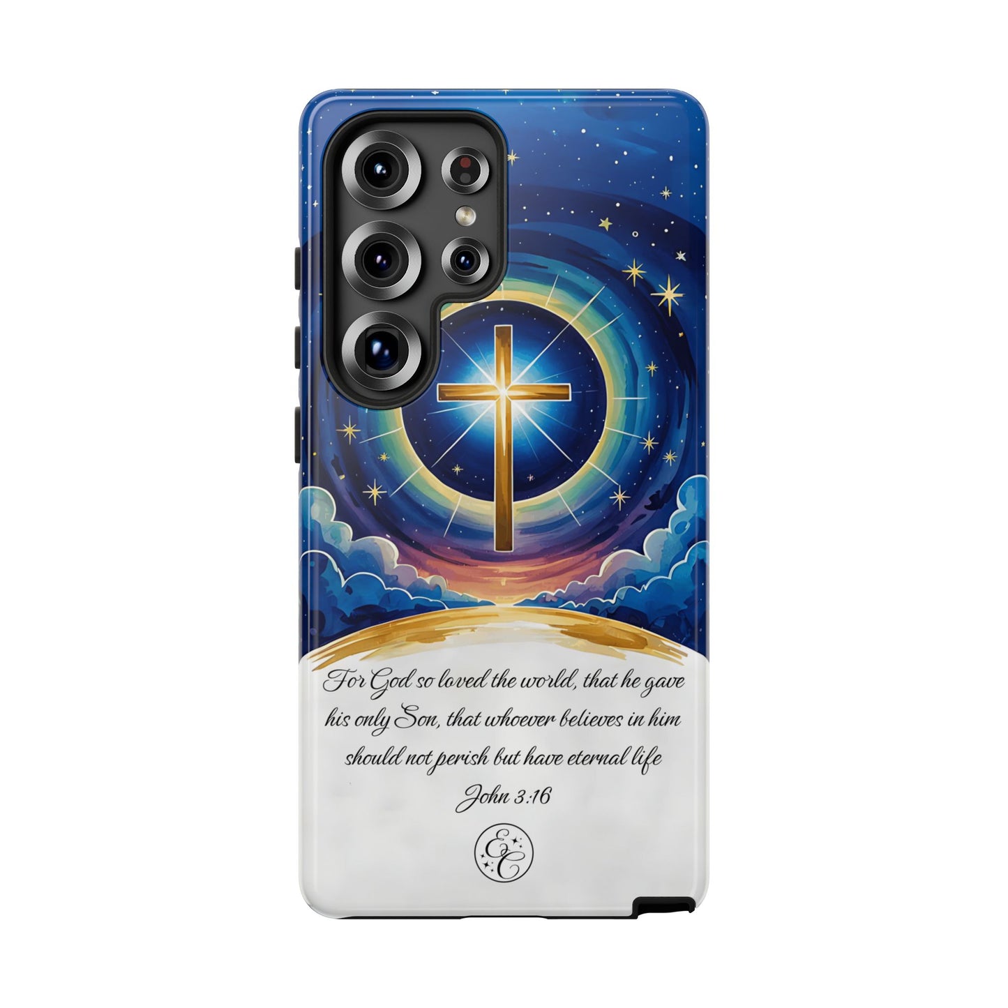 Celestial Cross - John 3:16 Tough Phone Case