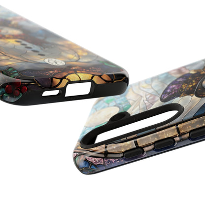 Snowman Stained Glass Tough Phone Case