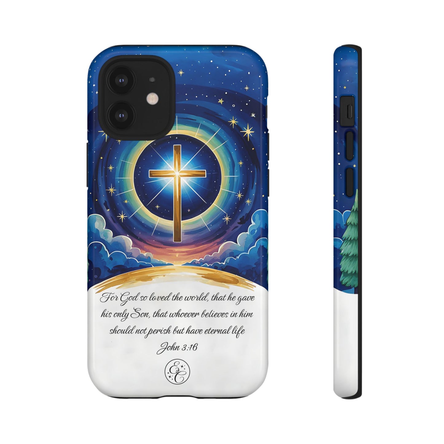 Celestial Cross - John 3:16 Tough Phone Case