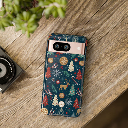 Christmas Holiday Pattern Tough Phone Case