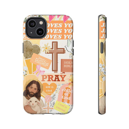 Christian Collage Tough Phone Case