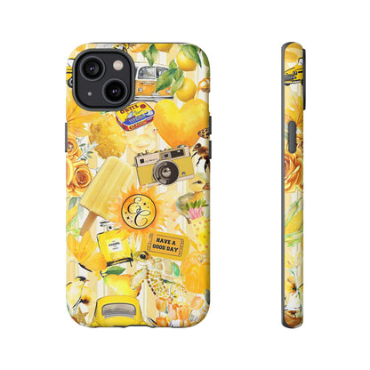 Yellow Aesthetic Collage Tough Phone Case