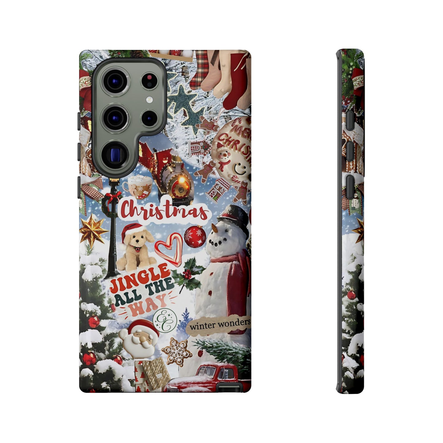 Christmas Holiday Collage Tough Phone Case