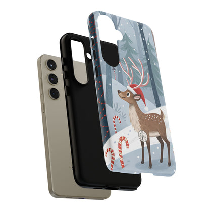 Reindeer in Winter Wonderland Tough Phone Case