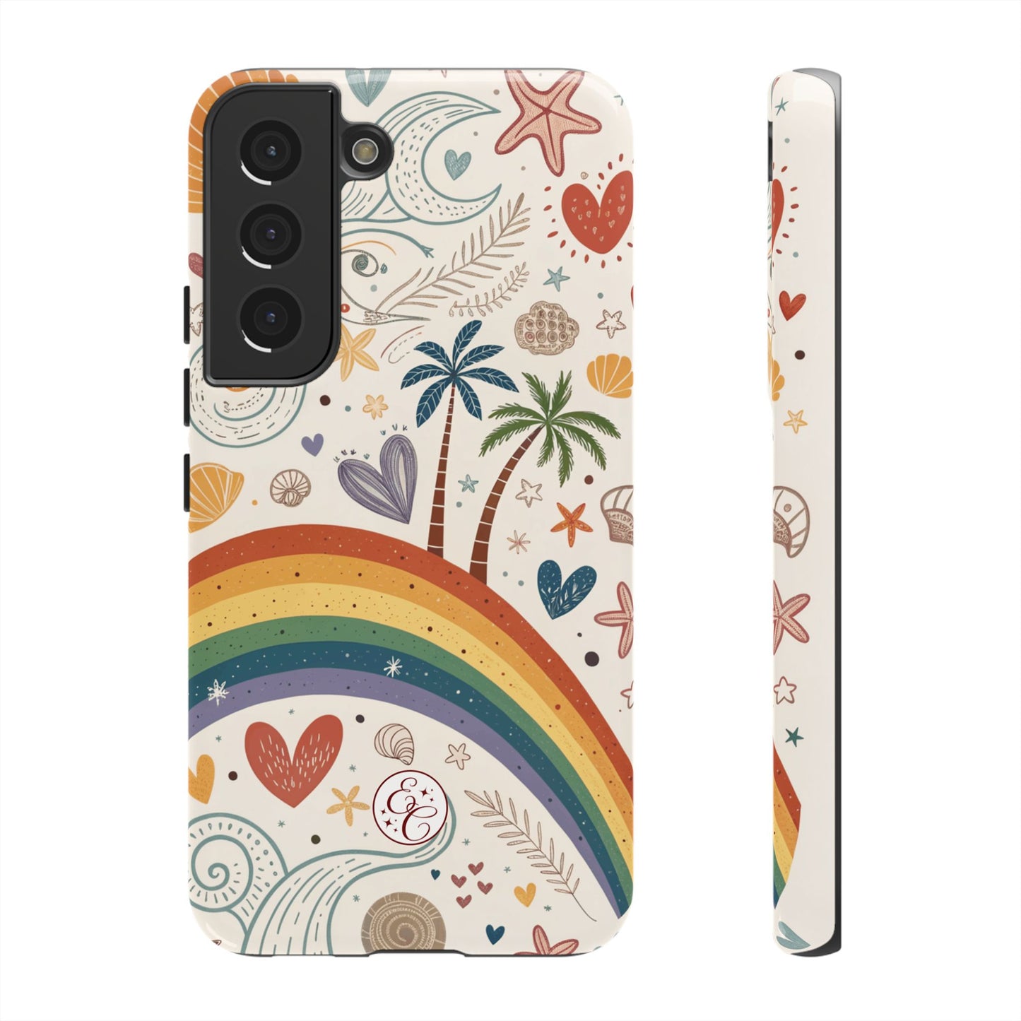 Rainbow Pride Boho Beach Tough Phone Case