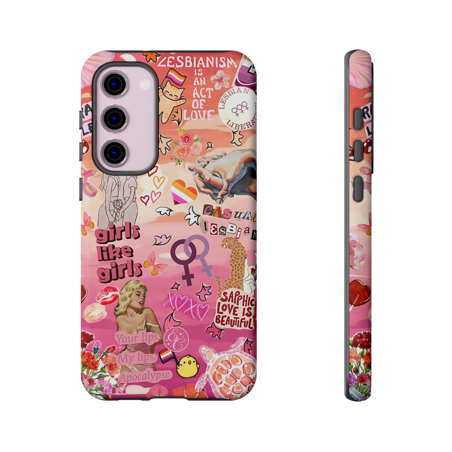 Lesbian Collage Tough Phone Case