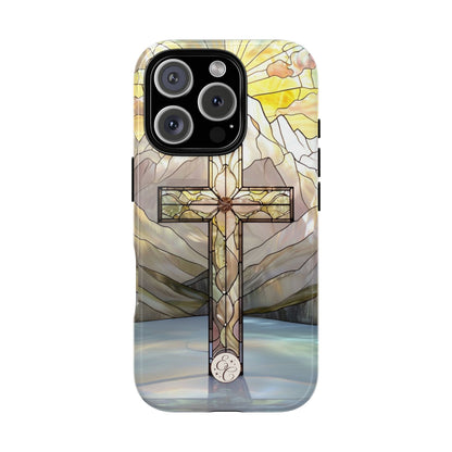 Stained Glass Cross Tough Phone Case