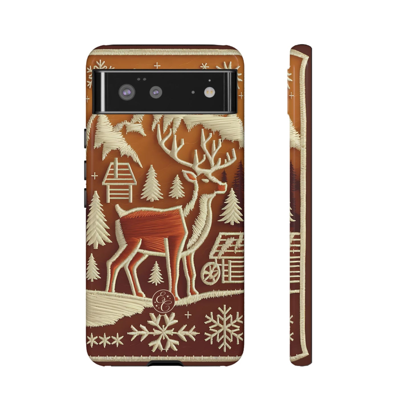 Rustic Reindeer Tough Phone Case