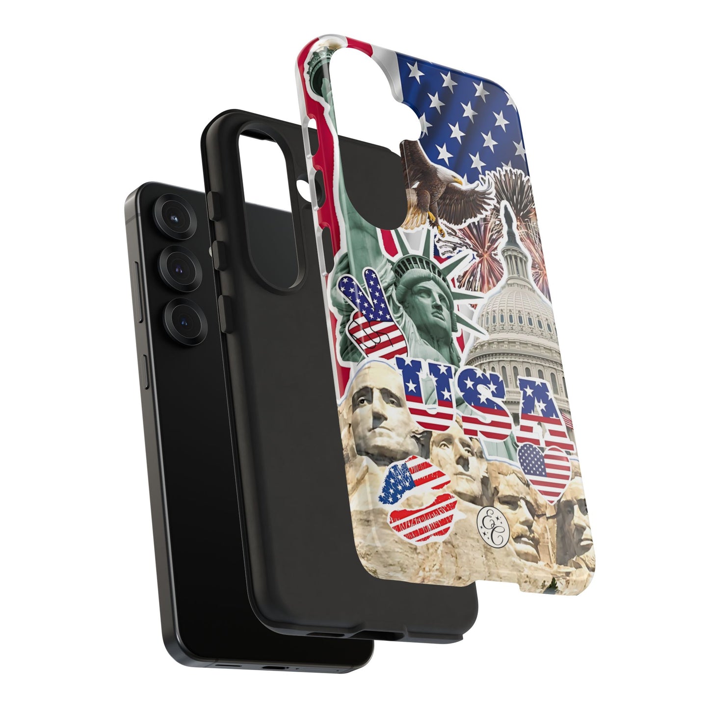 Patriotic USA Collage Tough Phone Case