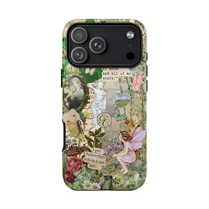 Vintage Botanical Collage Tough Phone Case