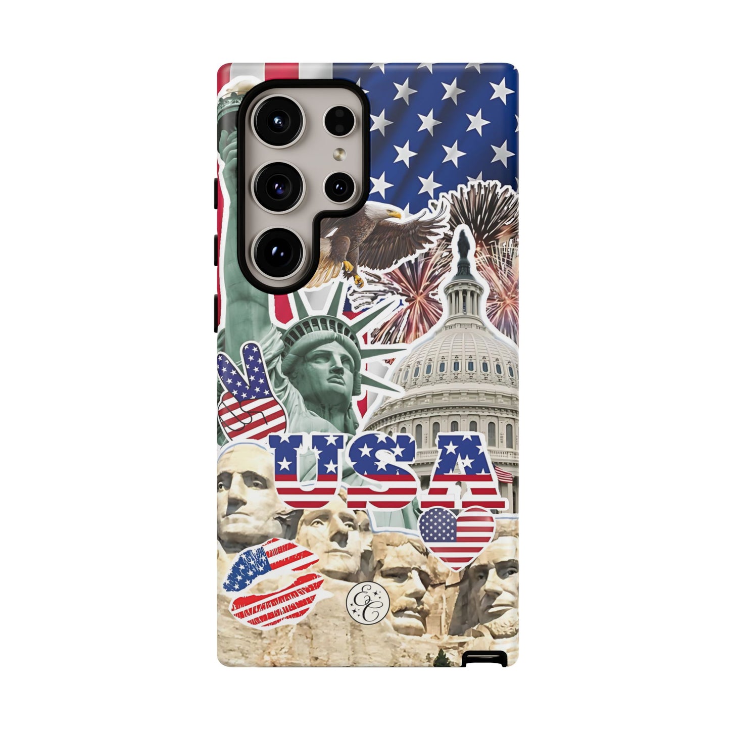 Patriotic USA Collage Tough Phone Case