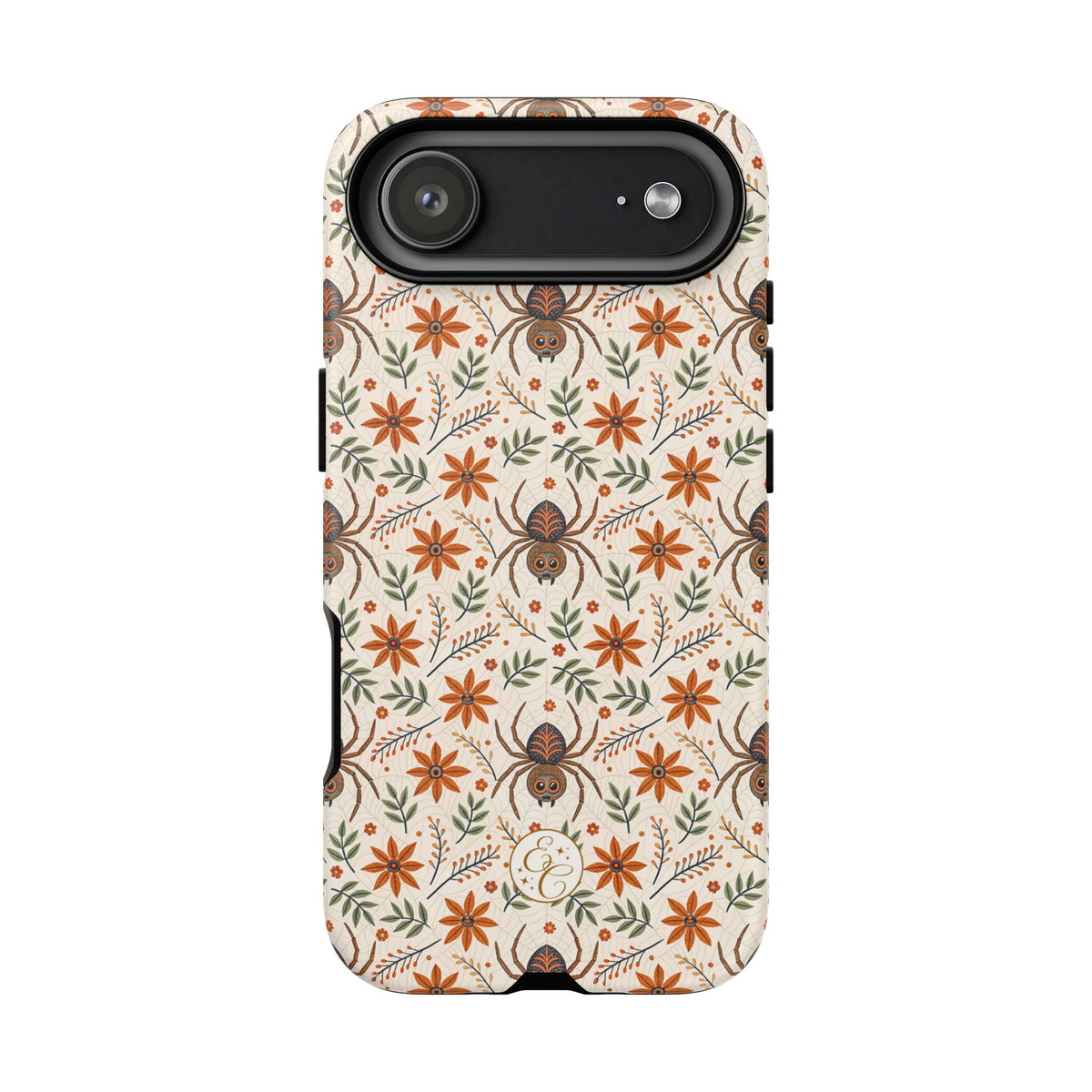 Boho Floral Spider Pattern Phone Case